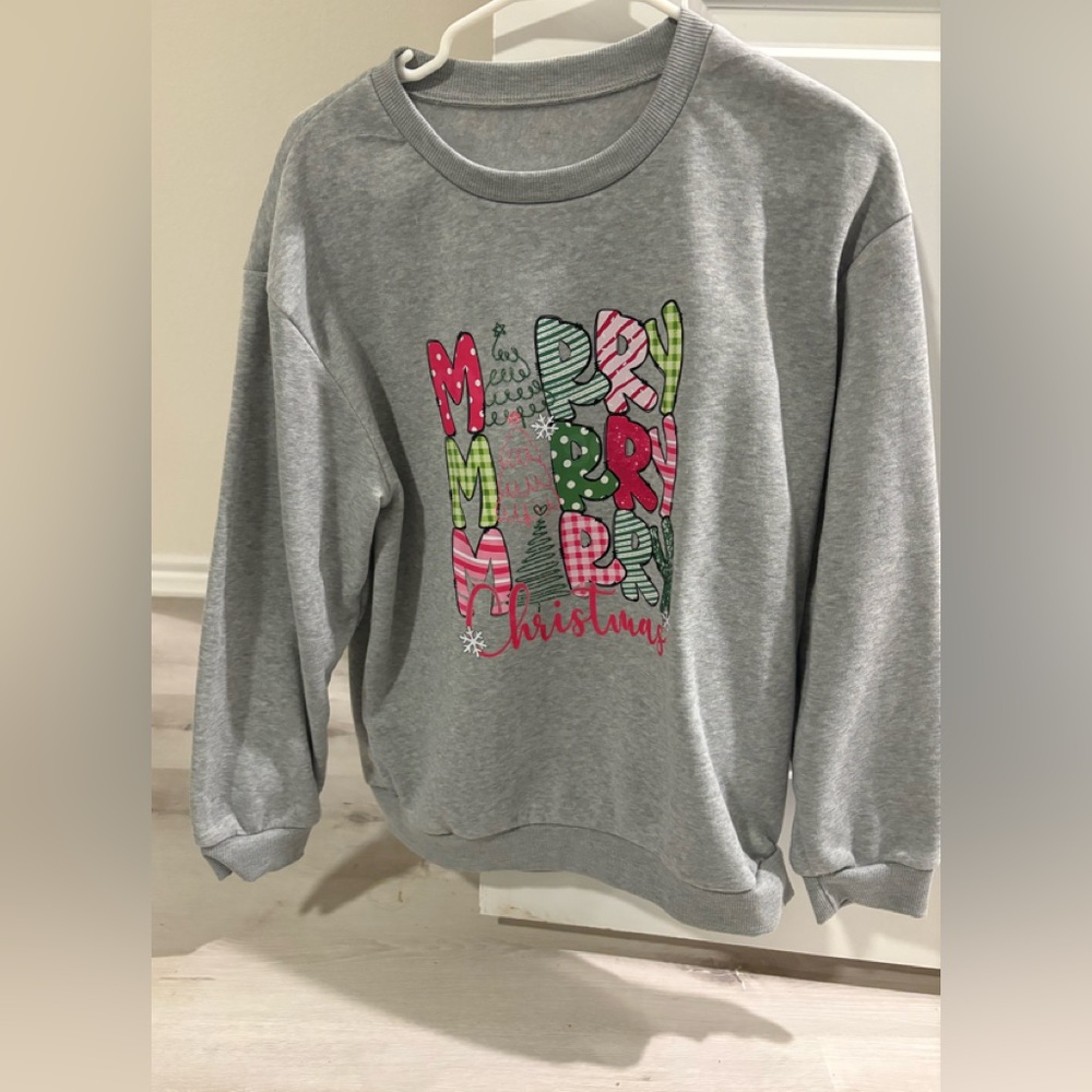Gray Christmas Sweater